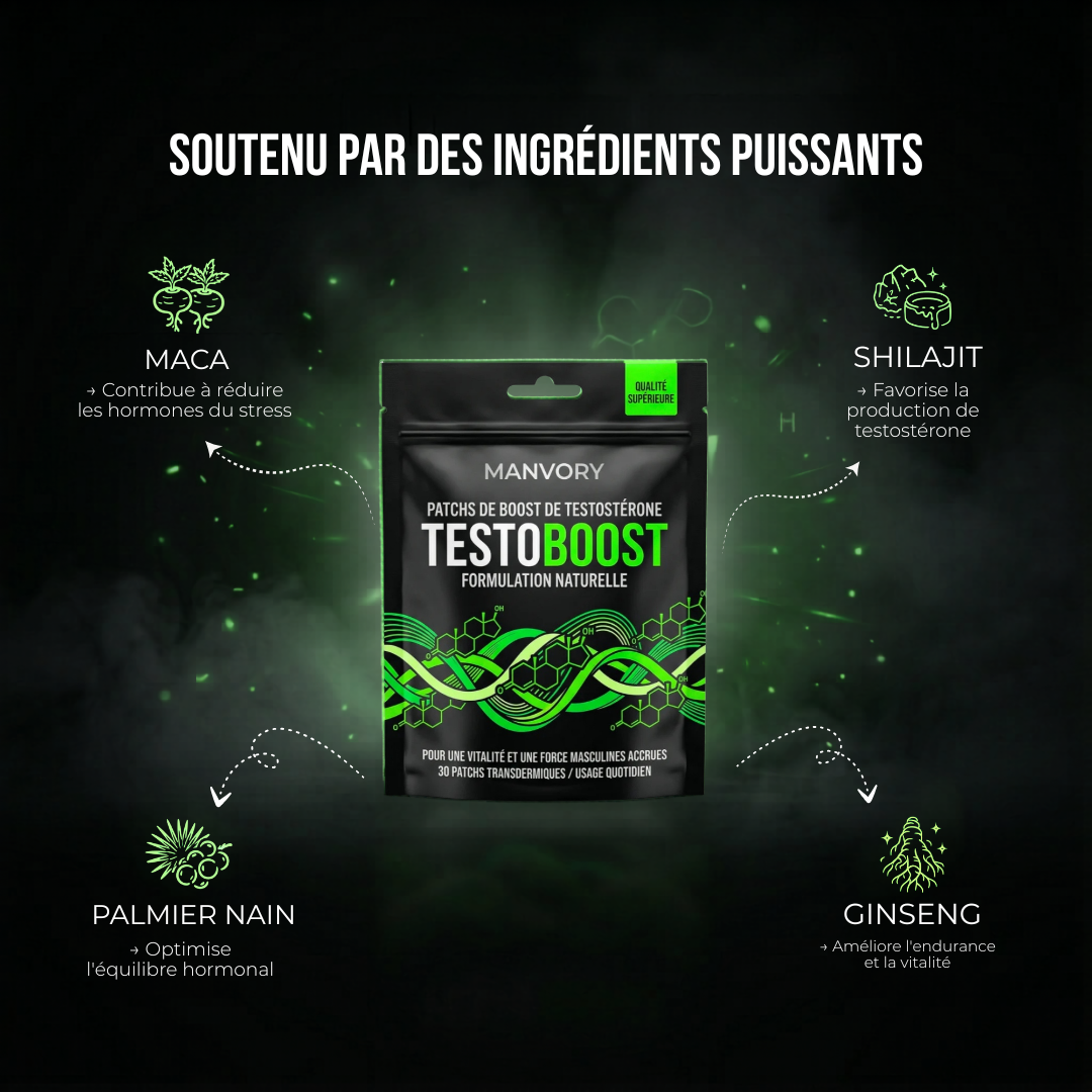 TestoBoost - Patchs de boost testostérone